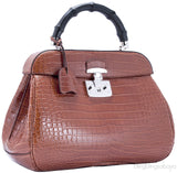 Lady Lock Top Handle Crocodile