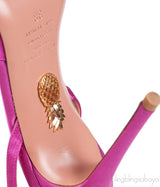 Fuchsia Powder Puff Heels