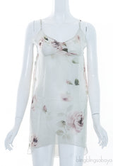 Rose Printed Silk Nightdress