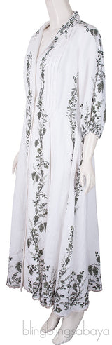 Kendrick Floral Linen Midi Dress