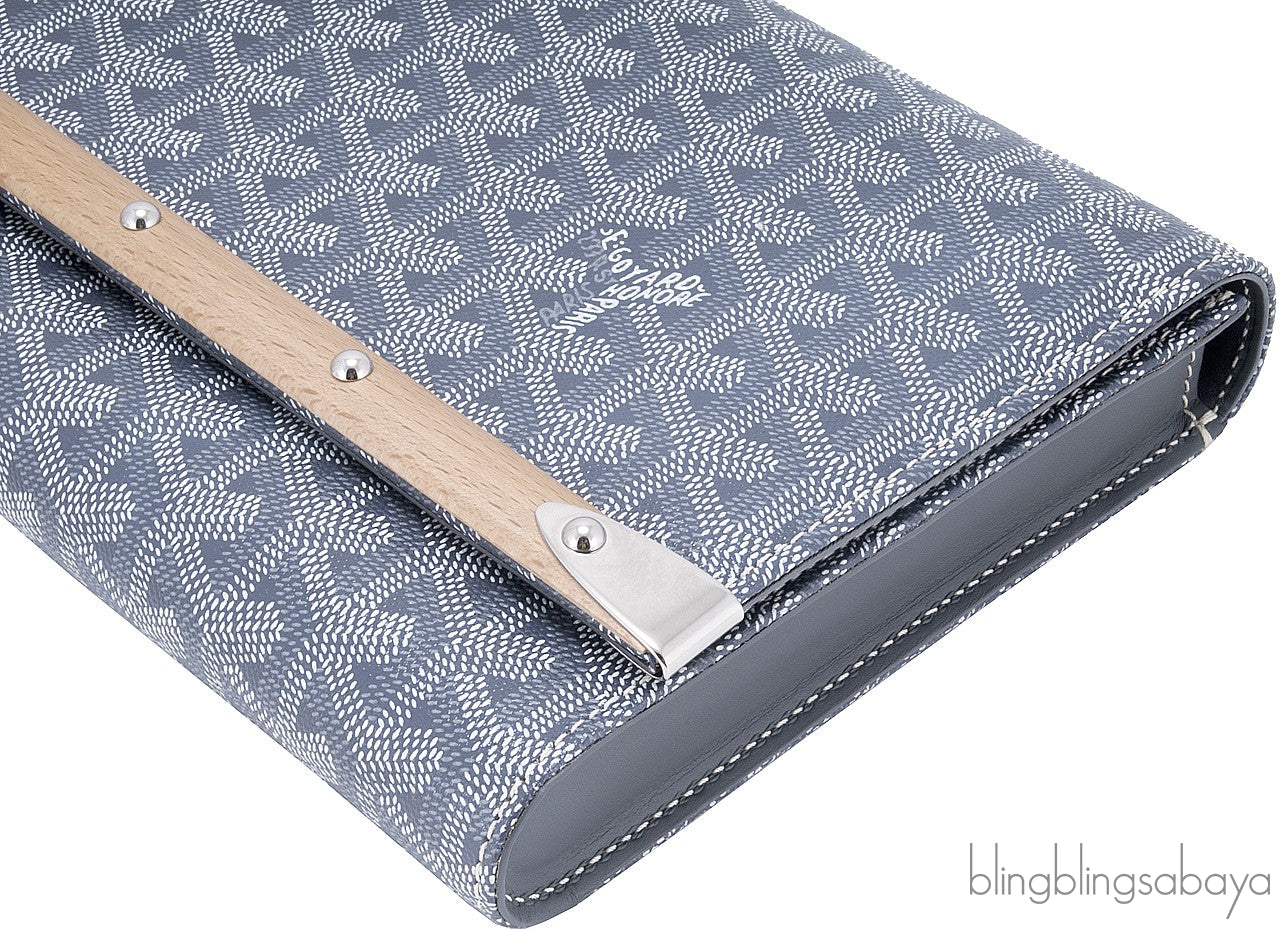 Toile Grise Bois Clutch