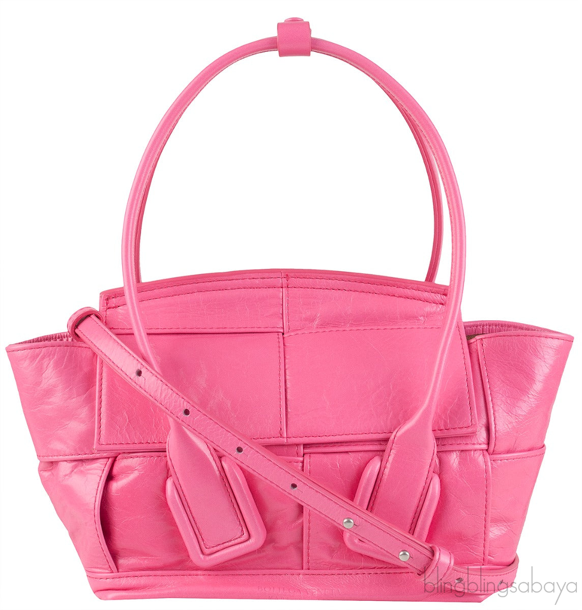 Pink Arco Mini Leather Tote