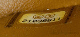 Camel Brown Crocodile Jumbo Flap Bag