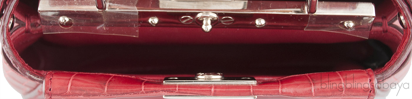 Red Micro Crocodile Peekaboo