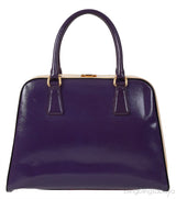 Bi-color Saffiano Frame Bag