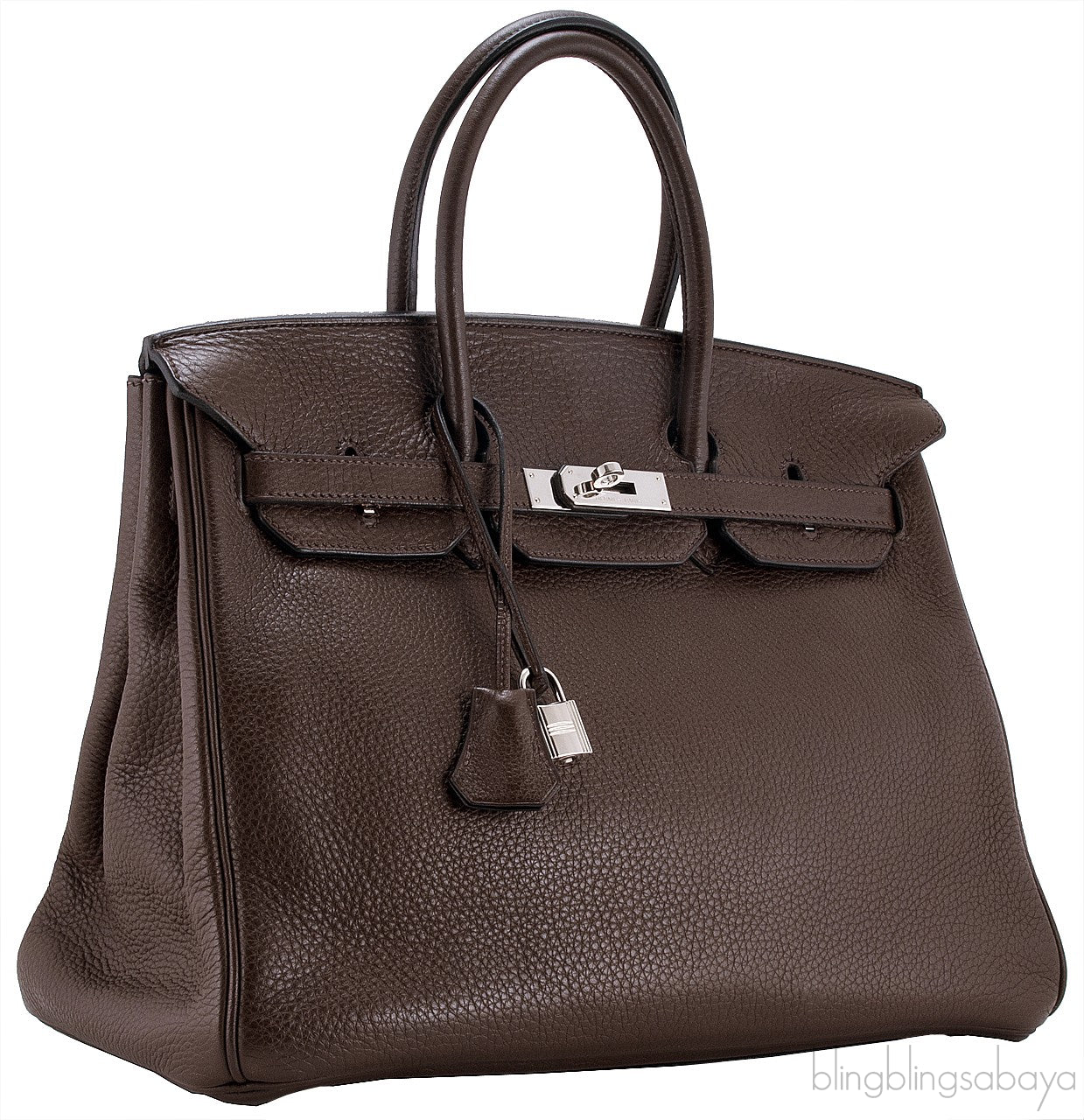 Birkin 35 Choco Brown Clem PHW