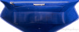 Chanel Classic Blue Crocodile Jumbo Flap Bag
