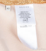 Metallic Gold Lurex Crepe Bloomer Pants