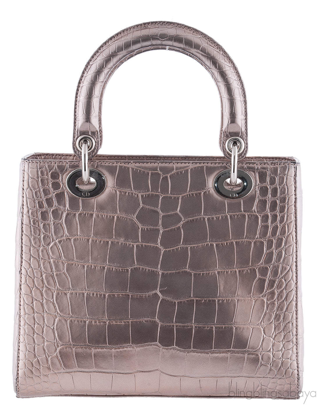 Lady Dior Crocodile Bronze Medium