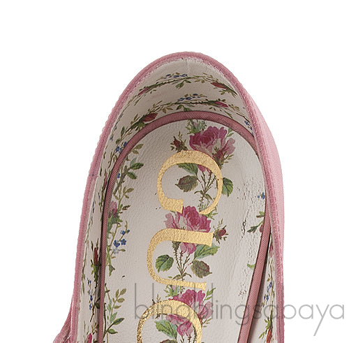 Pink Satin Pointed Heels