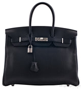 Birkin 35 Black Taurillon Clem
