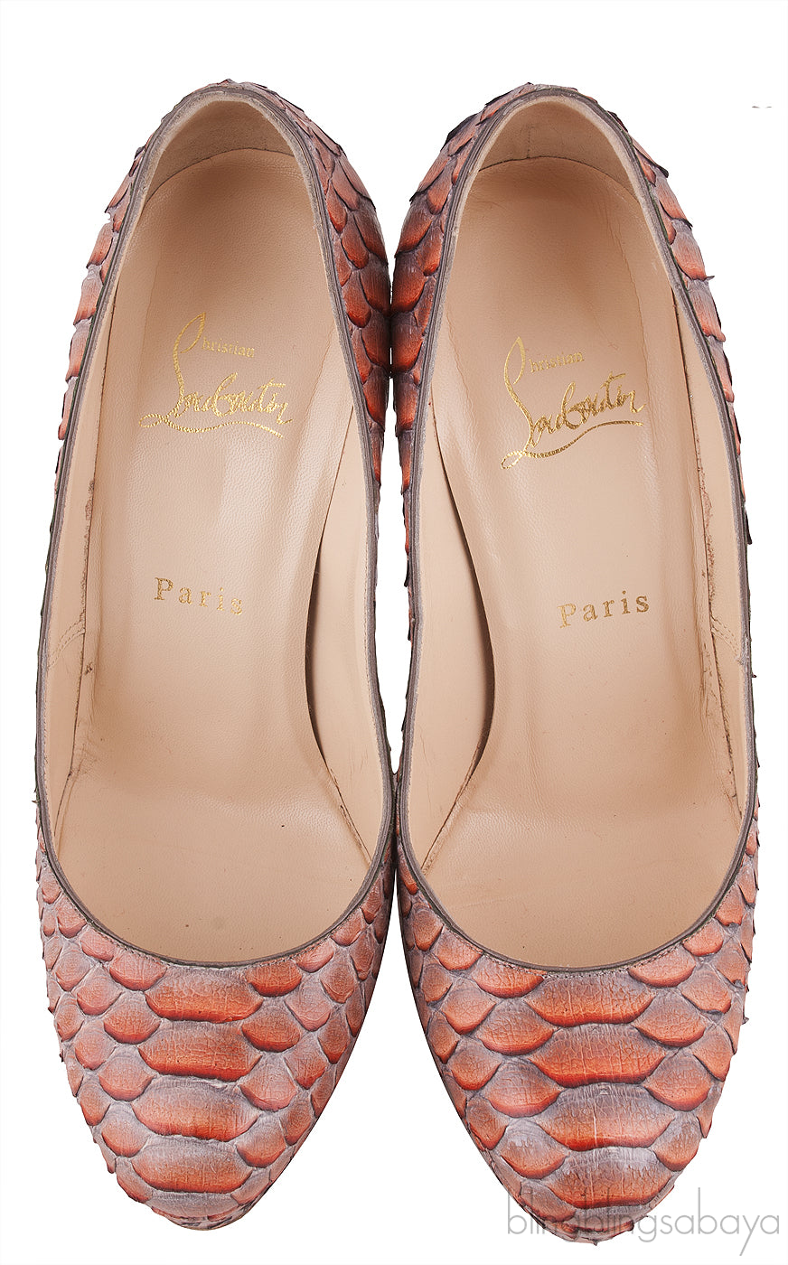 Bi-color Python Heels