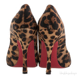 Leopard Pony Peep Toe Pump