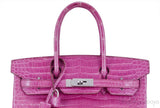 Birkin 30 Fuschia Pink Crocodile