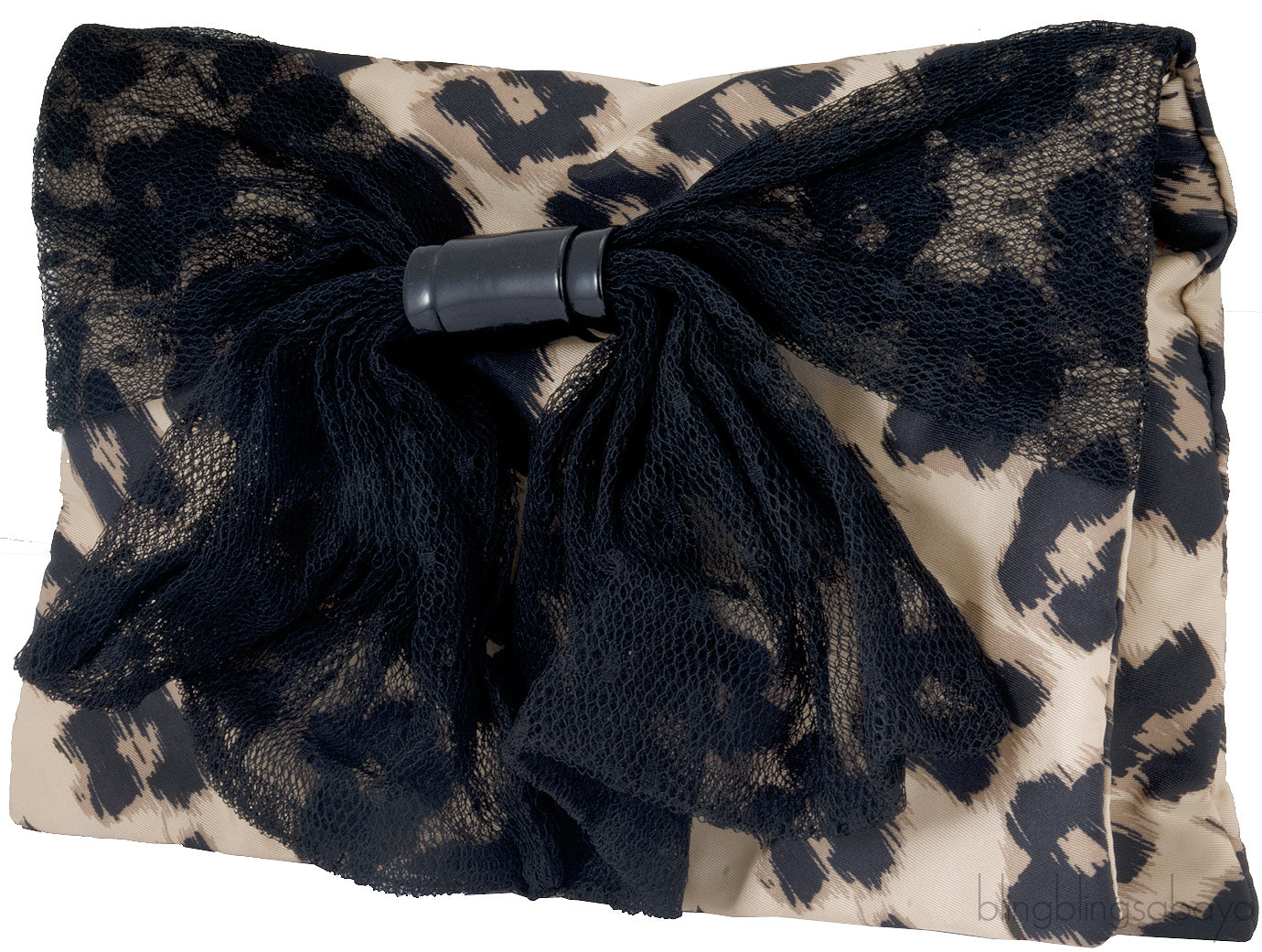 Leopard Print Bow Shoulder Bag*