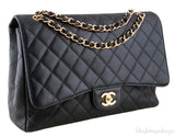Black Caviar Maxi Flap Bag