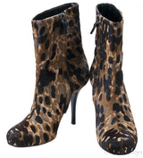 Animal Print Ankle Boots