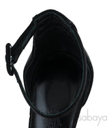 Premiere Glitter Black Slingback Heels