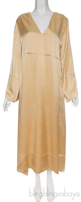 Gold Silk Dress