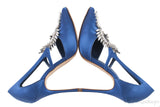 Lala Blue Crystal Heels