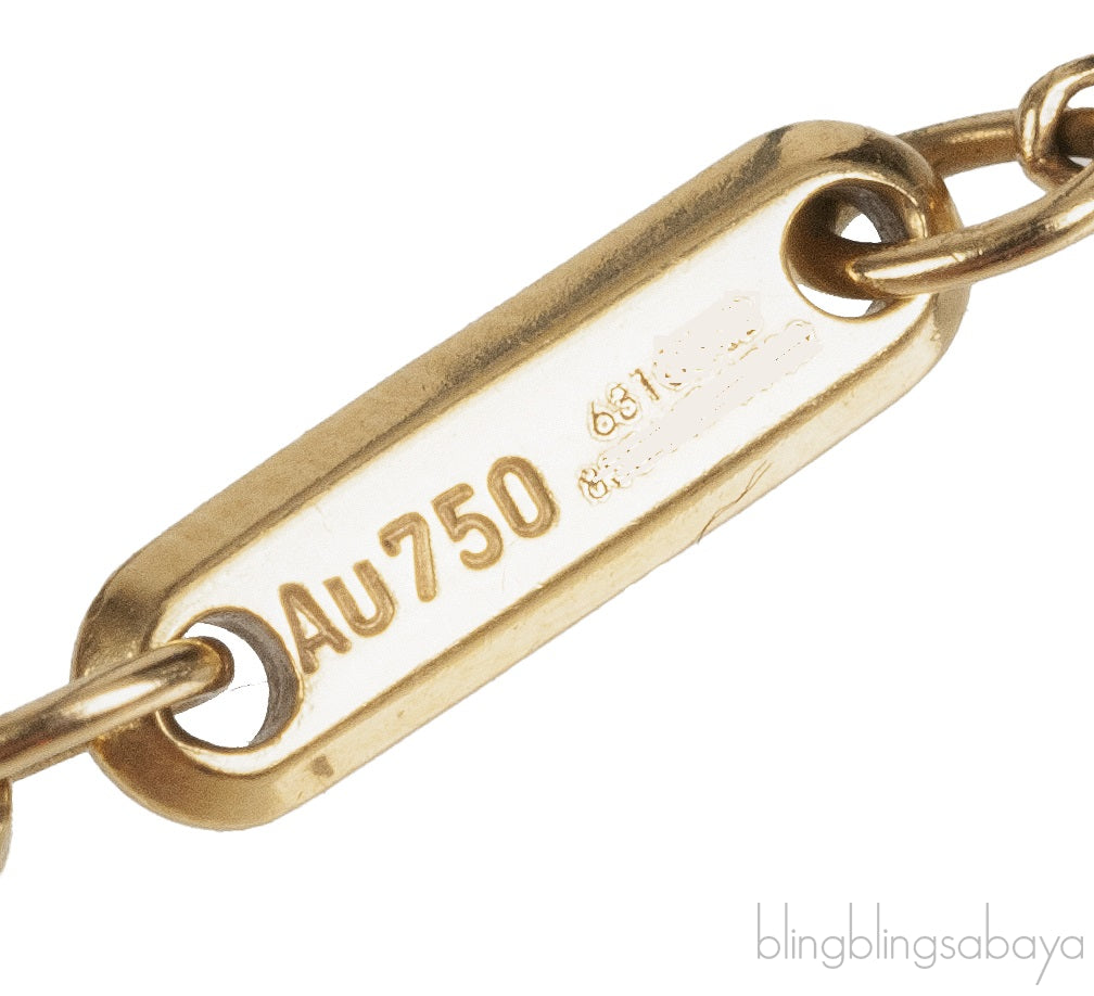 Happy Diamond Yellow Gold Ankle Bracelet
