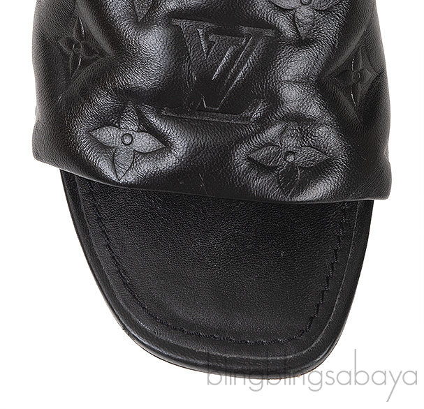 Black Leather 55 mm Revival Mule