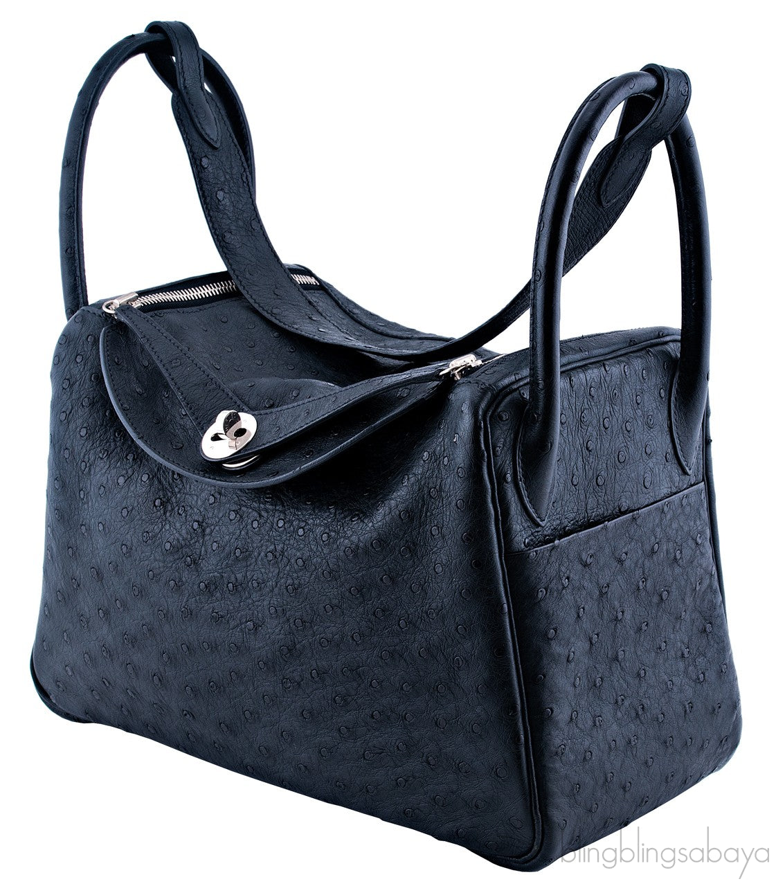 Lindy Black Ostrich