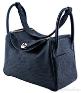 Lindy Black Ostrich