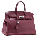 Birkin 35 Rouge Ash Swift PHW
