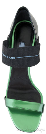 Elasticated Logo Strap Sandals