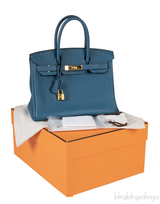 Birkin 30 Blue Cobalt Togo GHW