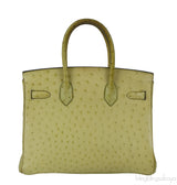 Birkin 30 Vert Anis Ostrich PHW