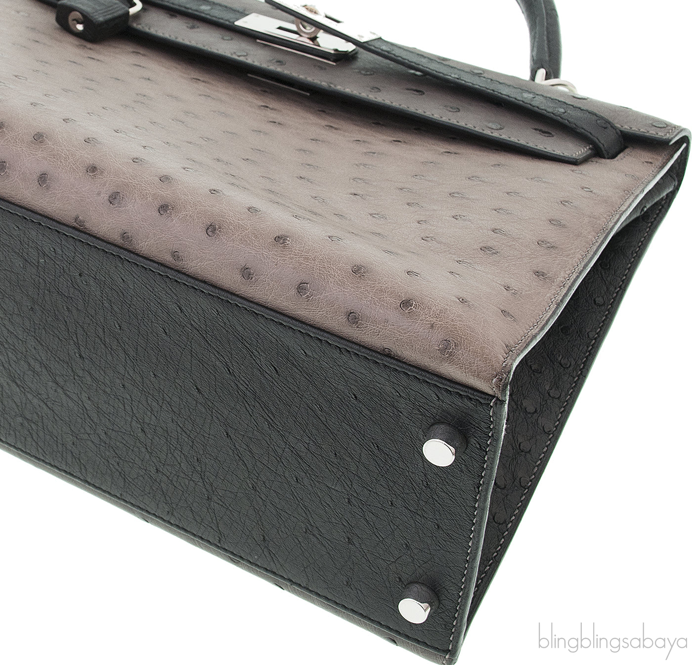 Kelly 32 Tri-color Ostrich PHW