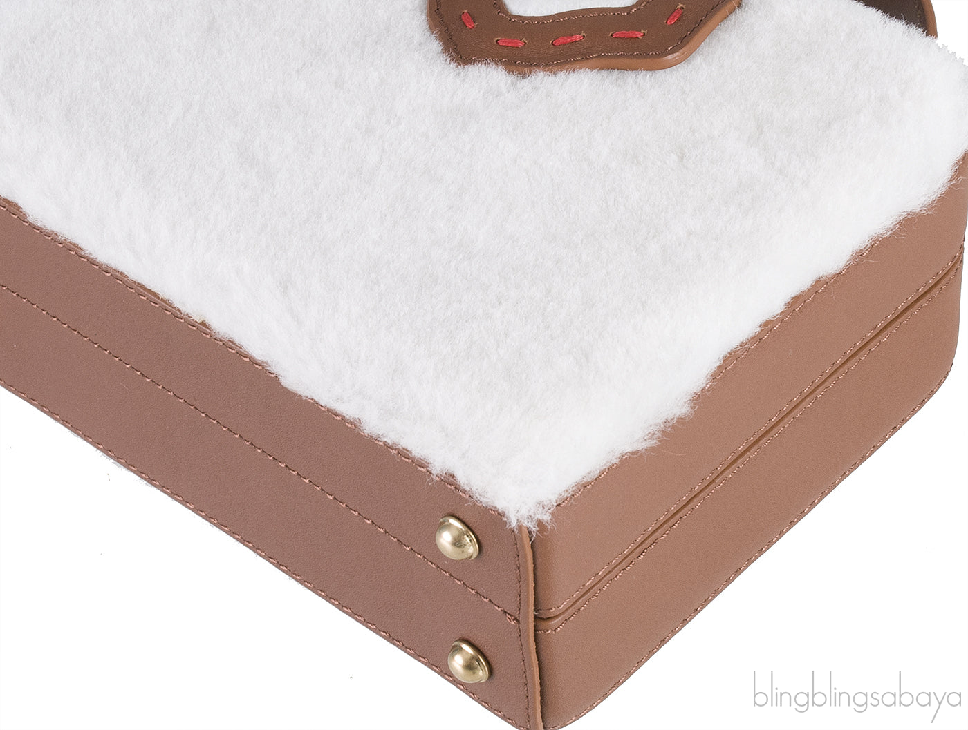 Fey Mini Shearling Box Bag