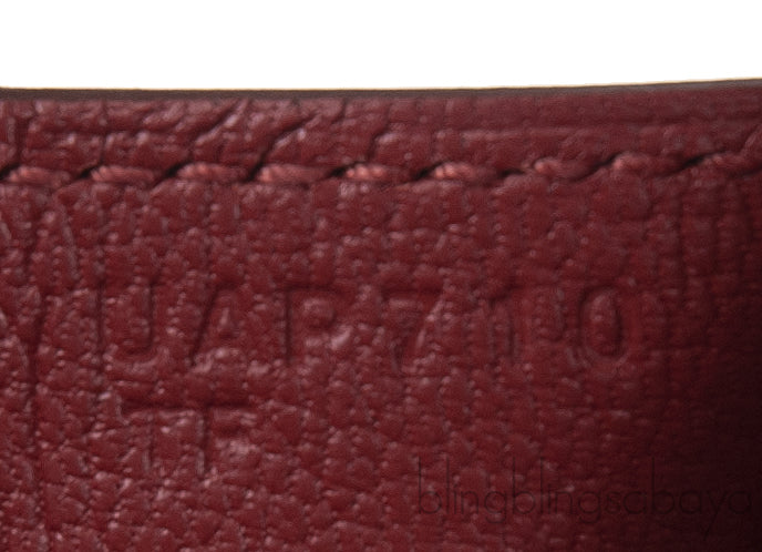 Birkin 25 Sellier Rouge Epsom GHW