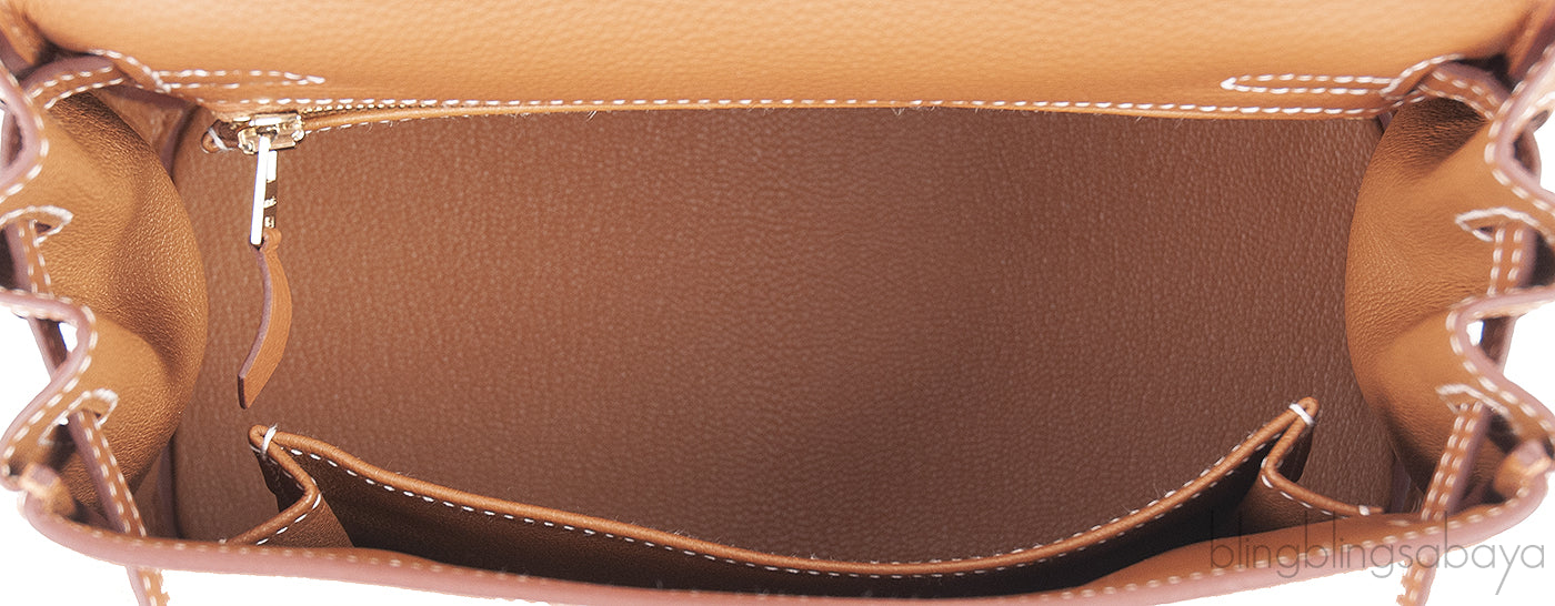 Kelly 25 Gold Togo Retourne GHW
