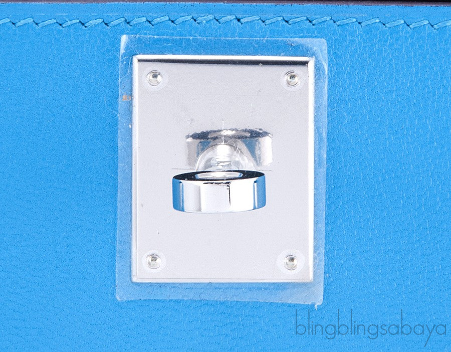 Kelly Cut Blue Azteque Clutch
