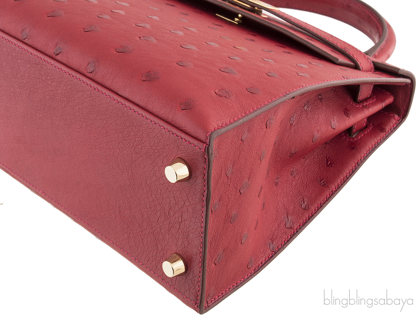 Kelly 25 Rouge VIF Ostrich GHW
