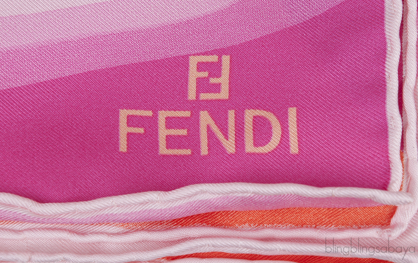 Foulard Orange Multicolor Silk