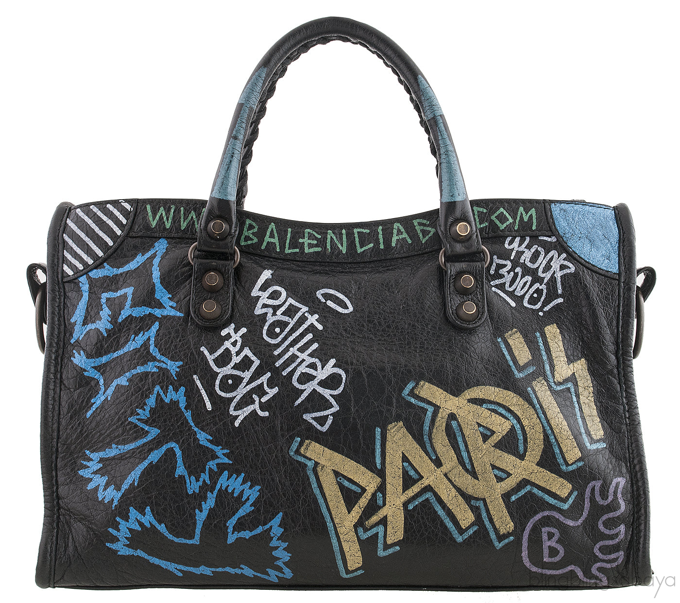 Graffiti Printed Agneau Classic City
