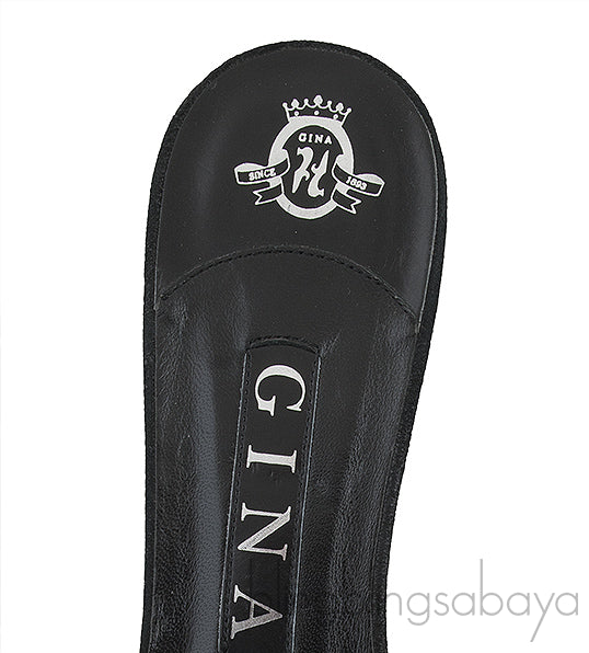 Black Crystal Mule Sandals