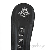 Black Crystal Mule Sandals