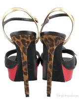 Multicolor Bow Slingback Pump