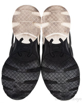 Bi-color White and Black Leather Men Sneakers