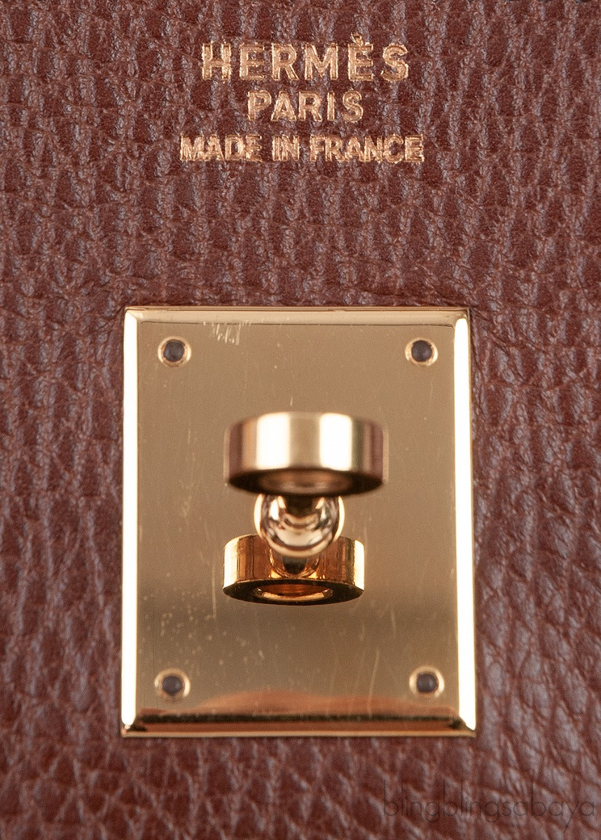Birkin 40 Dark Brown Ardennes GHW