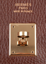 Birkin 40 Dark Brown Ardennes GHW