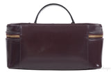 Plum Vanity Leather Bag