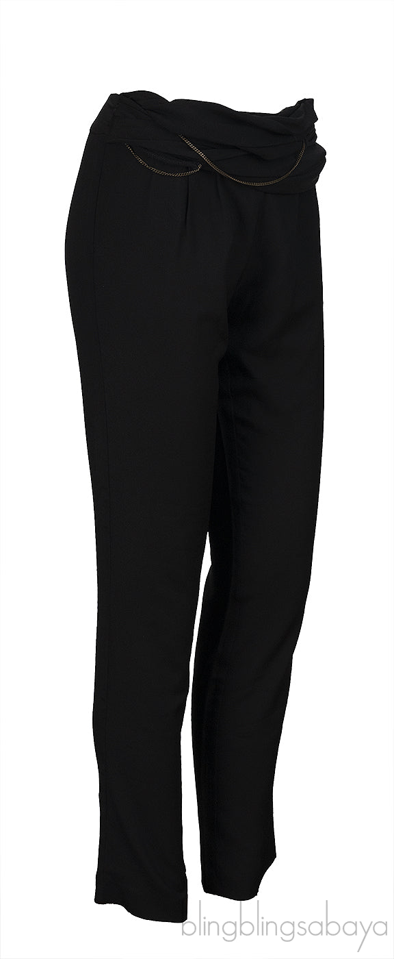 Iro Black Chain Embellished Trouser