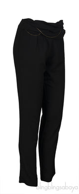 Iro Black Chain Embellished Trouser