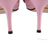 Baby Pink Bow Bee Pointed Toe Heels